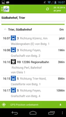 VRT Fahrplan android App screenshot 0