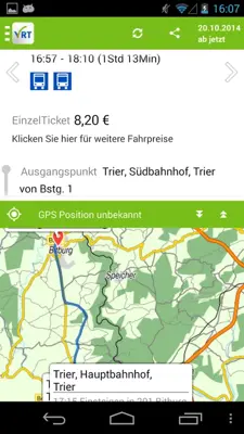 VRT Fahrplan android App screenshot 1