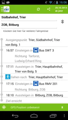 VRT Fahrplan android App screenshot 2